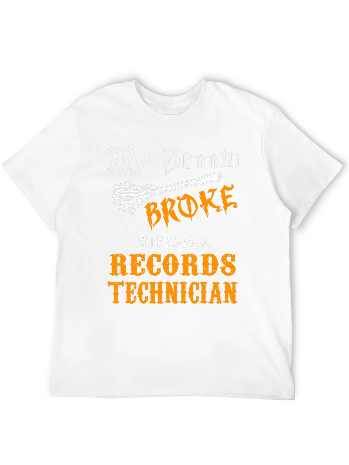 My Broom Broke Records Technician T-Shirt
