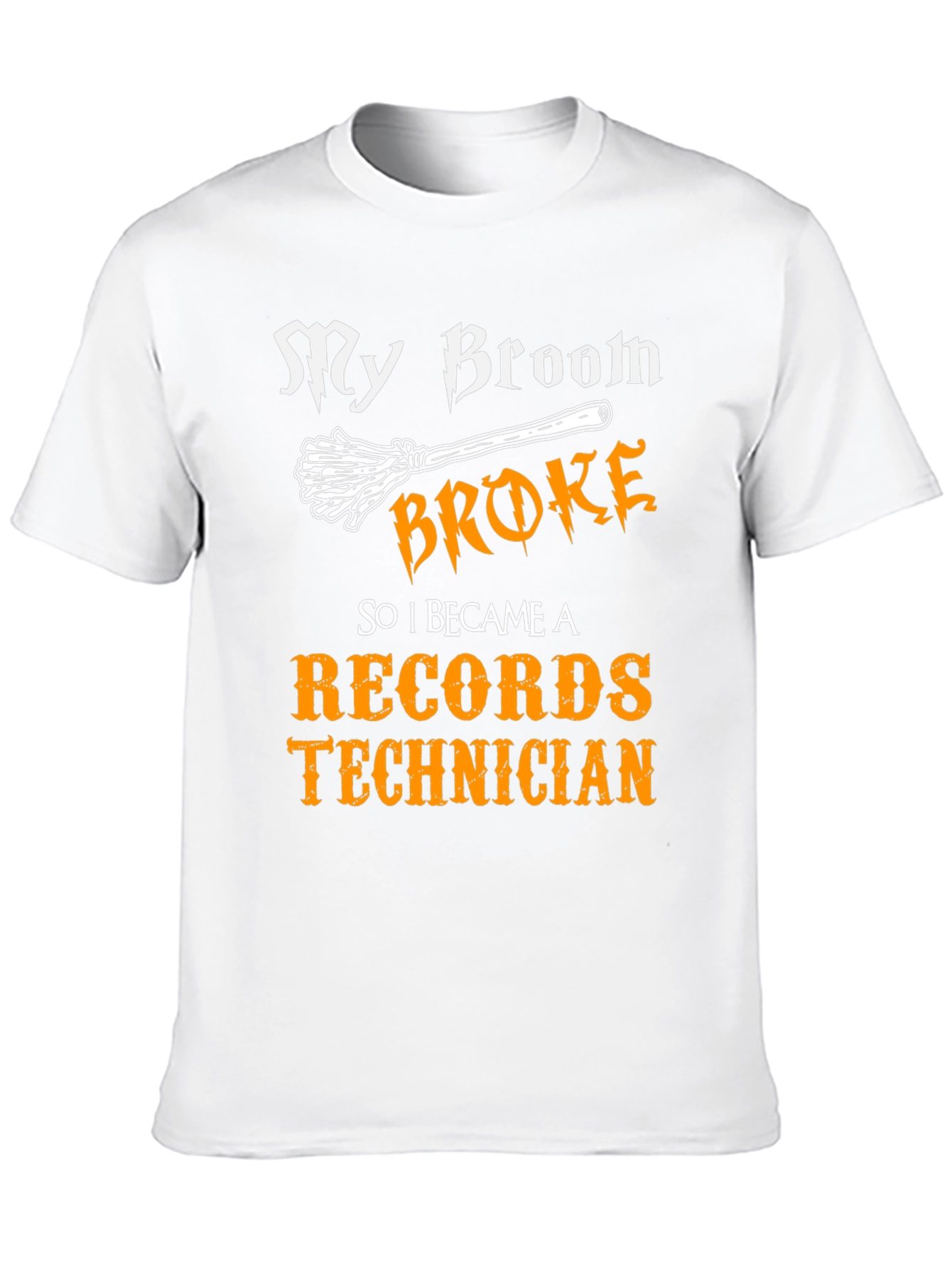 My Broom Broke Records Technician T-Shirt