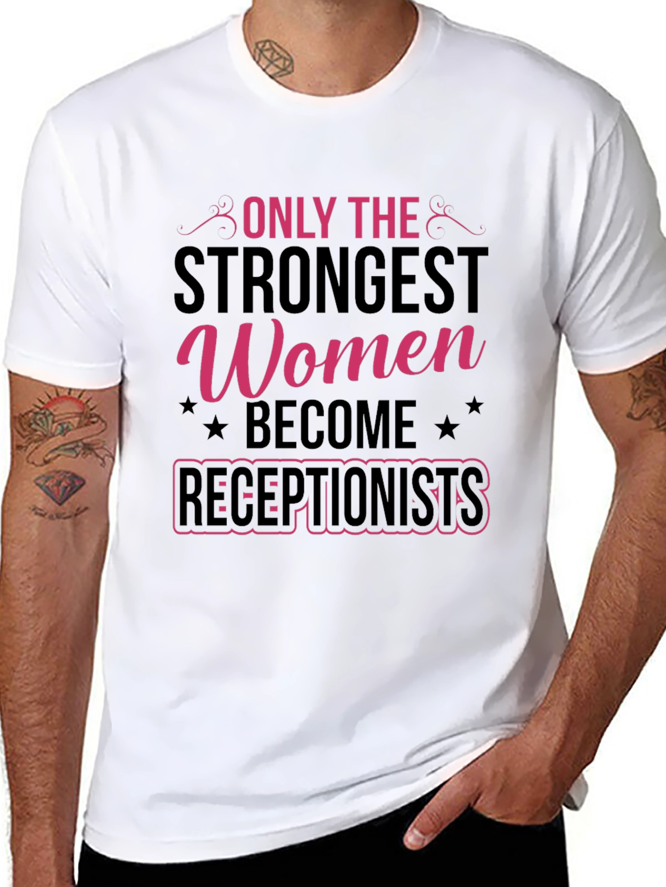 Strongest Women Receptionists T-Shirt