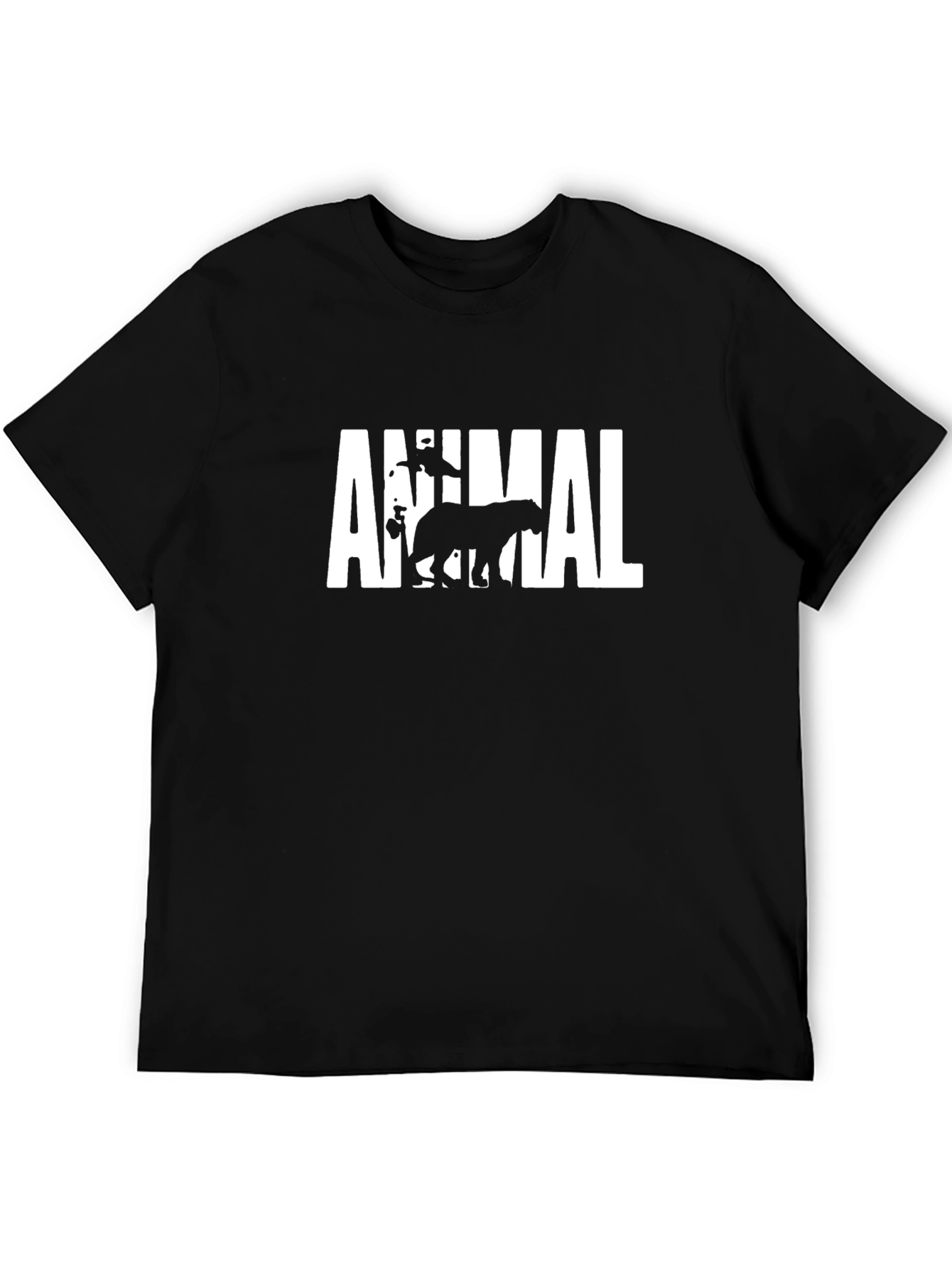 Animal Graphic Tee - Black
