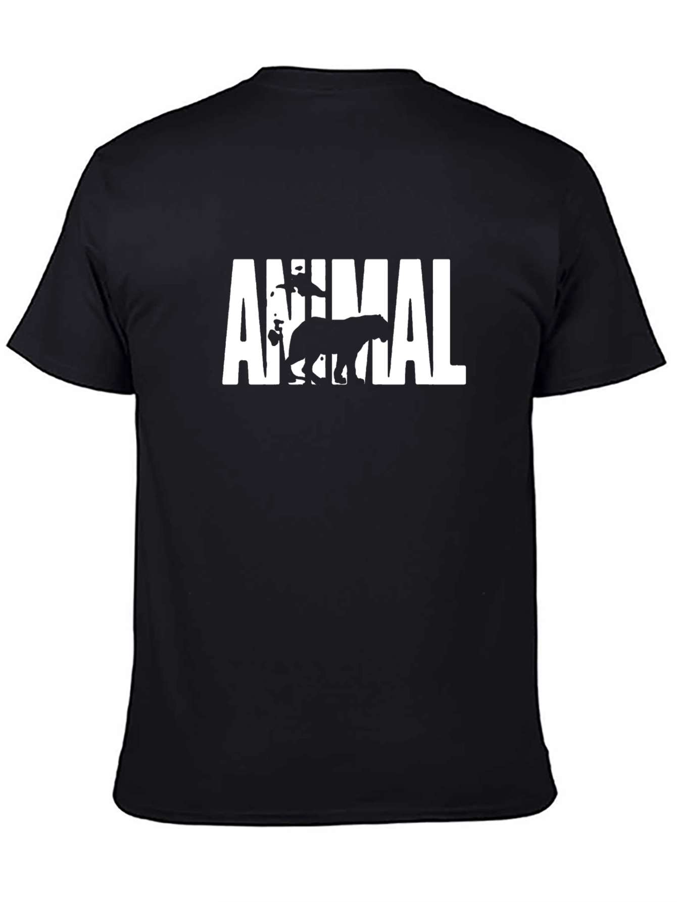 Animal Graphic Tee - Black