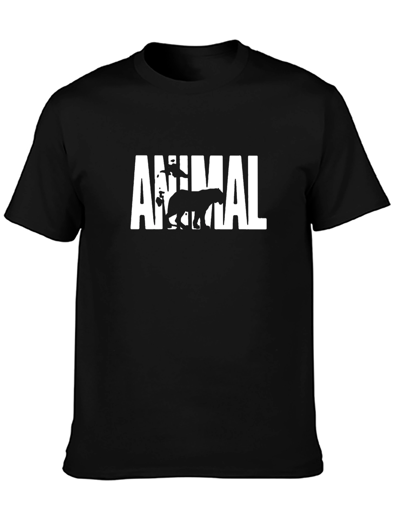 Animal Graphic Tee - Black