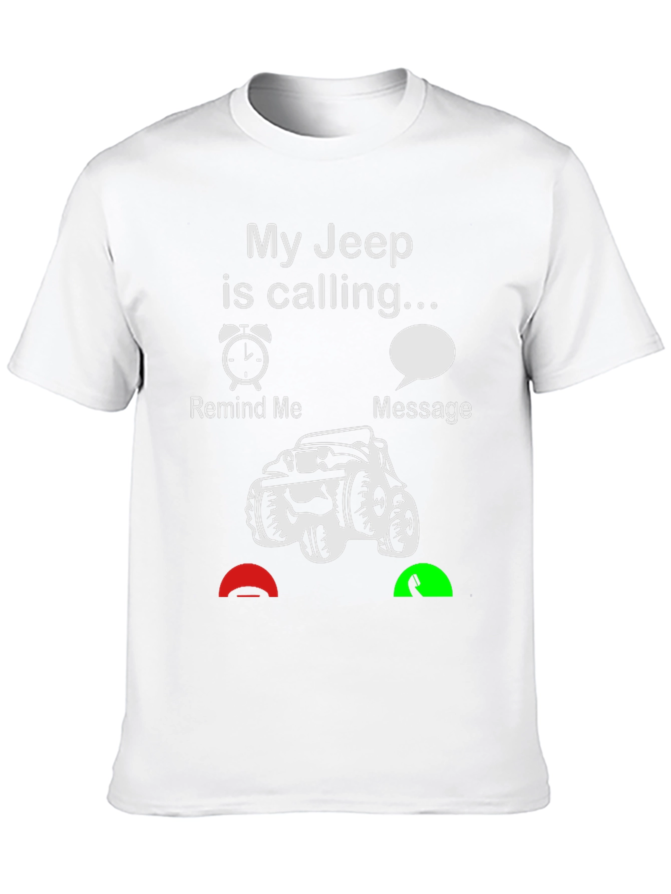 My Jeep is Calling Black T-Shirt
