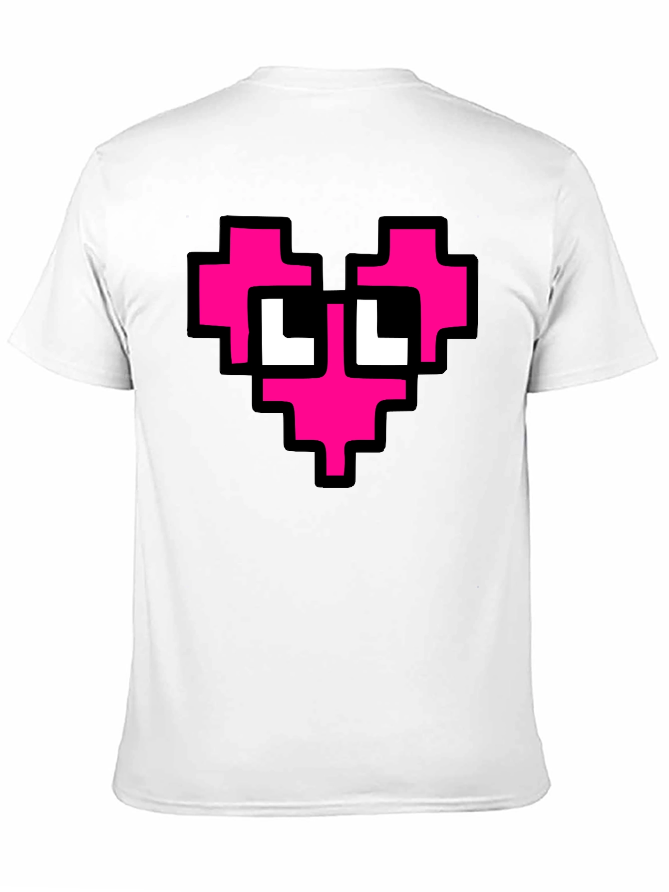 Pixel Heart T-Shirt - Black Graphic Tee