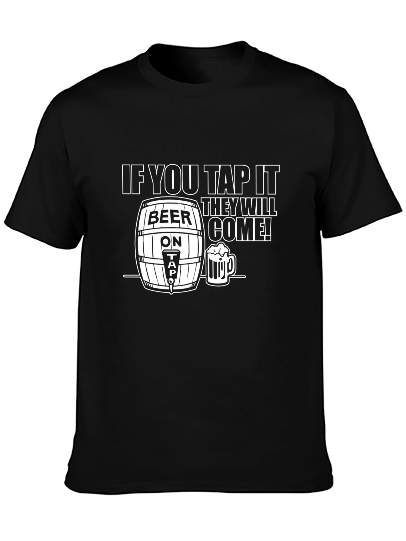 Beer Tap It T-Shirt - Funny Drinking Tee