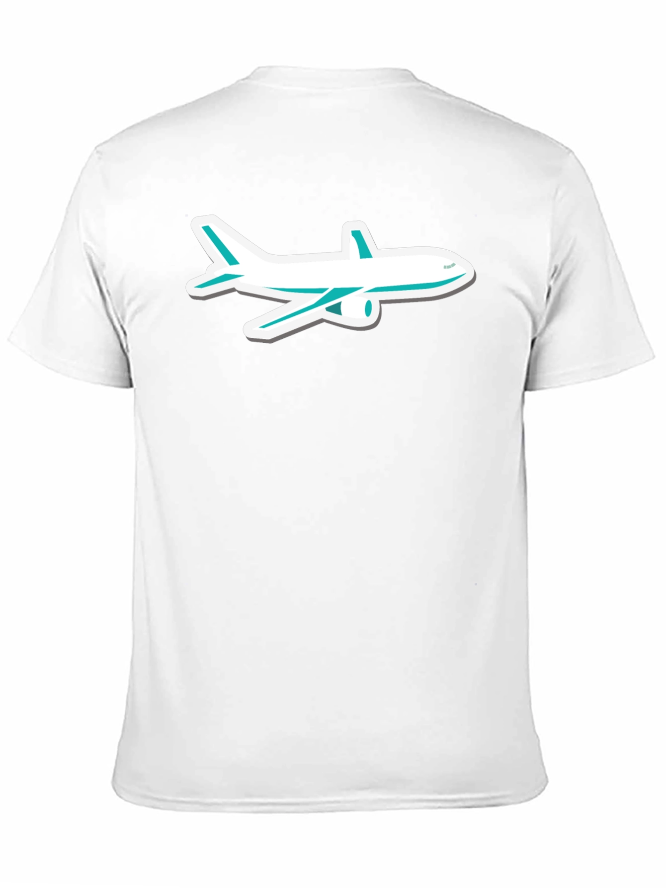 Airplane Graphic Tee - Black Cotton Casual Comfort