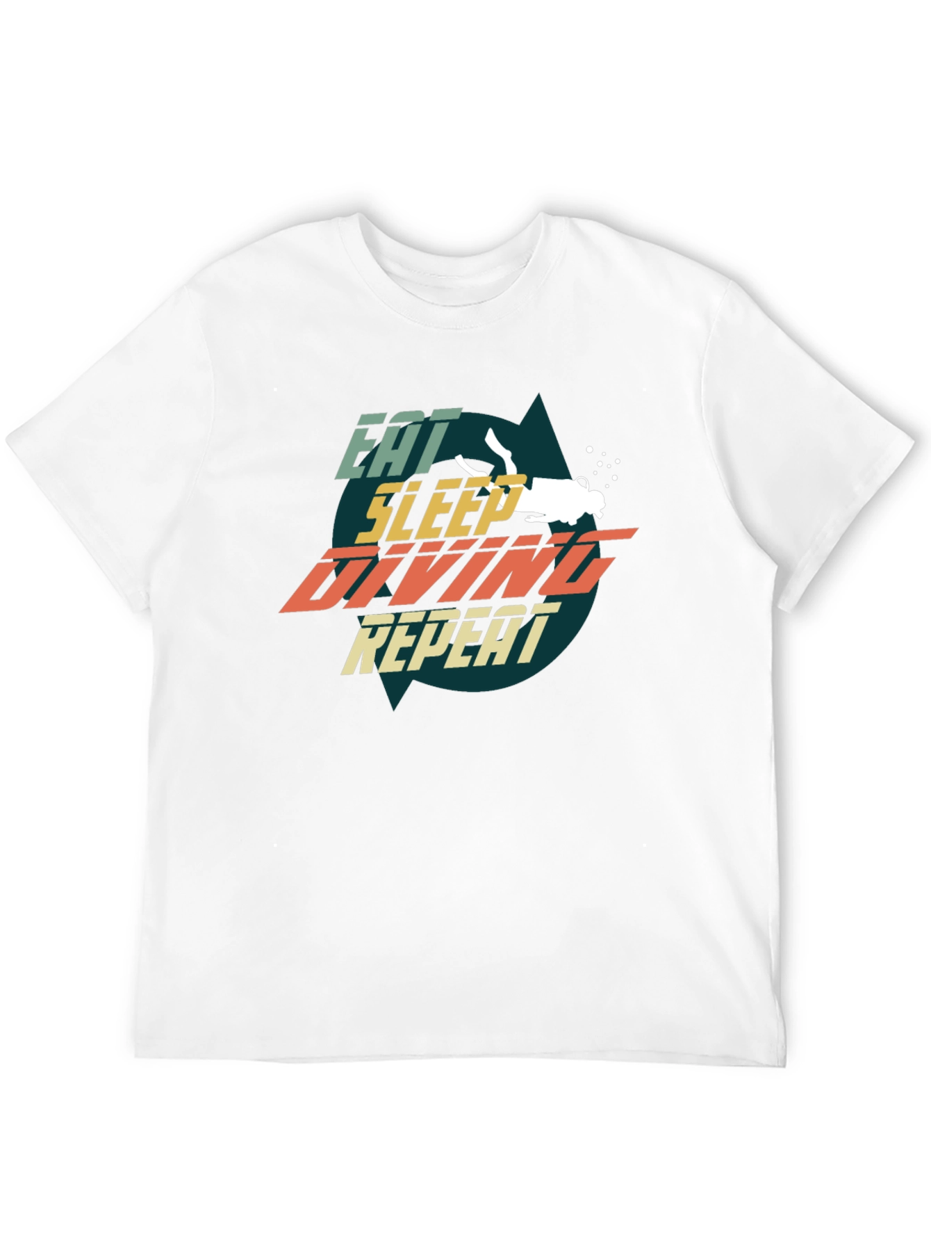 Eat Sleep Diving Repeat T-Shirt - Scuba Dive Gift