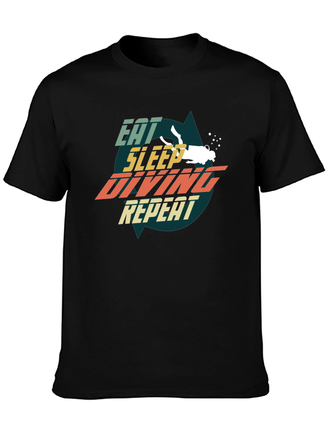 Eat Sleep Diving Repeat T-Shirt - Scuba Dive Gift