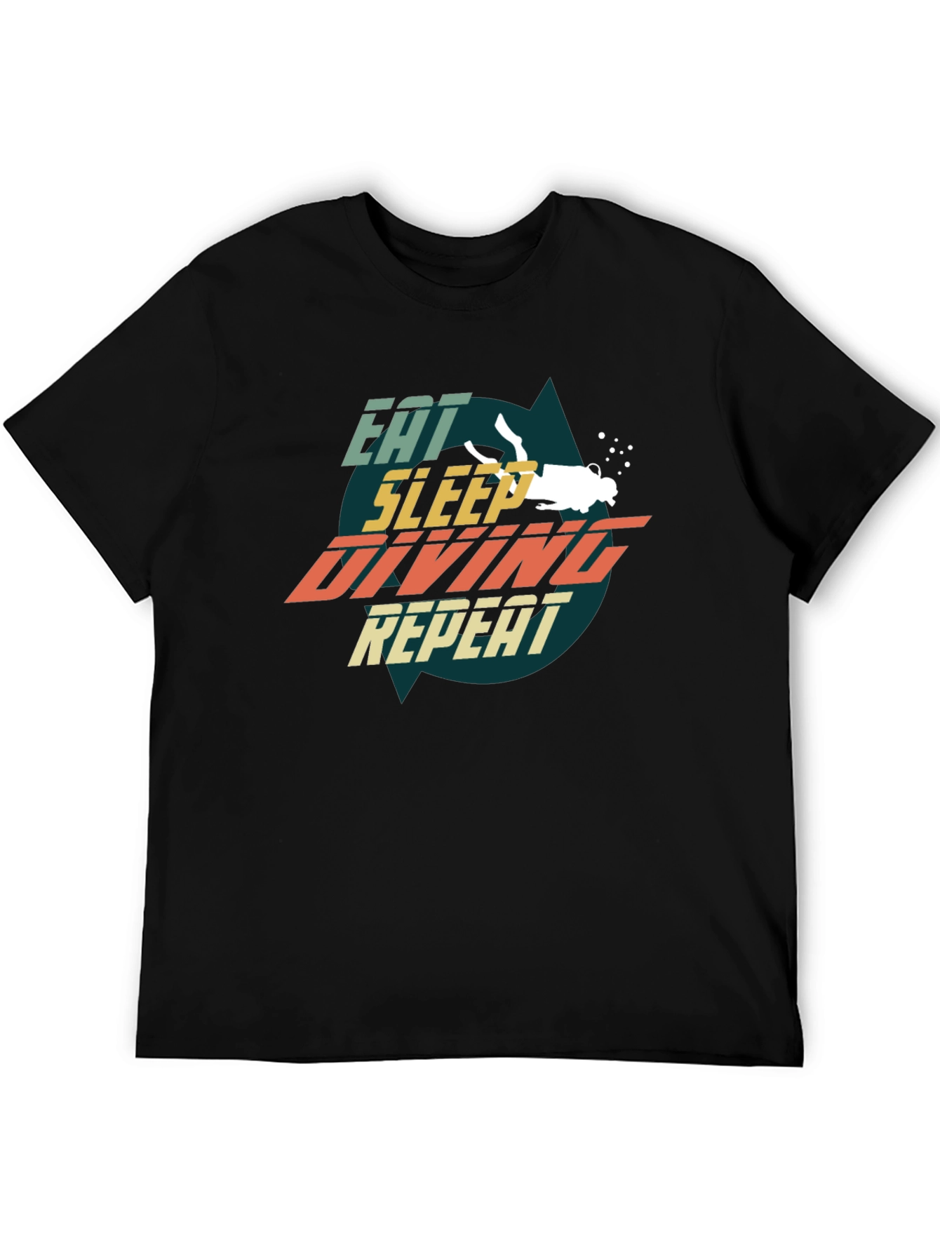 Eat Sleep Diving Repeat T-Shirt - Scuba Dive Gift