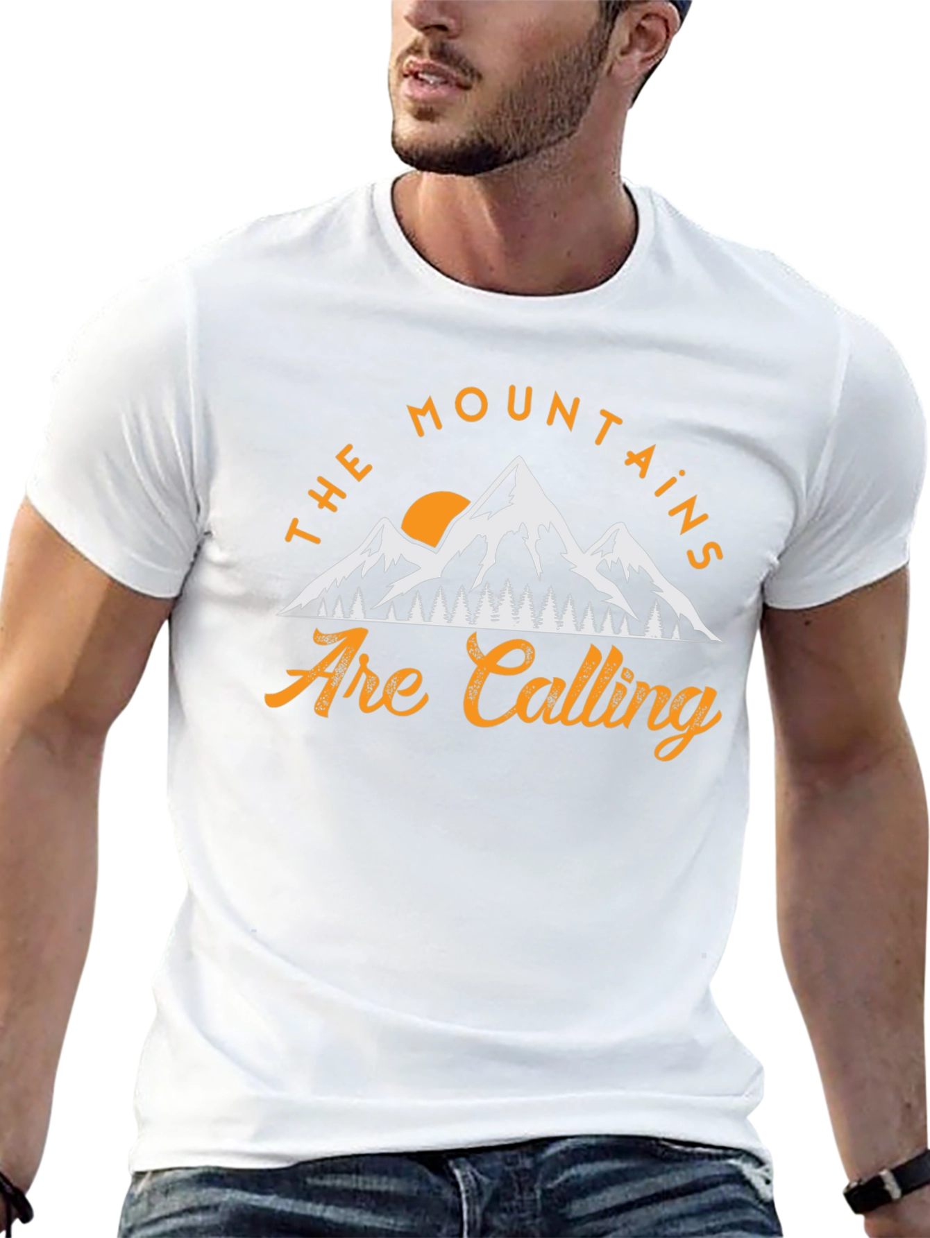 Mountains Are Calling Graphic Tee - Adventure Awaits!