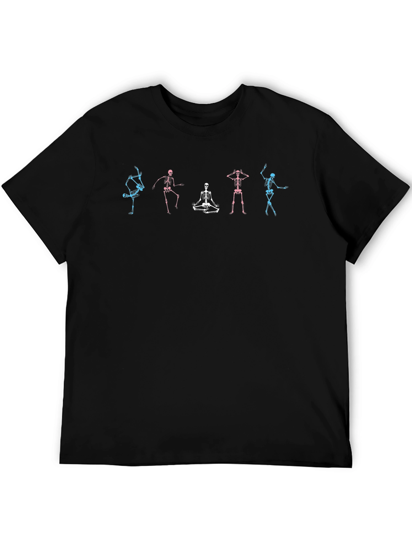 Dancing Skeletons Black Graphic Tee