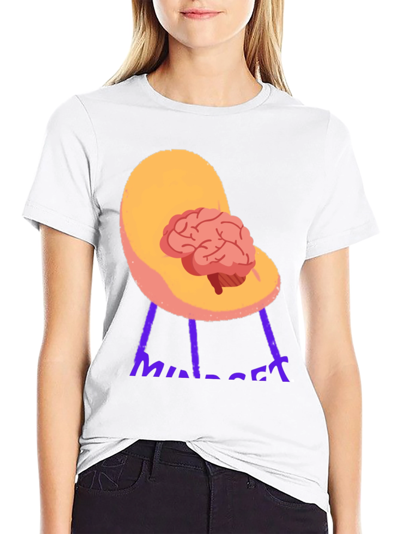 Brain on Chair Graphic Tee - Thinkers Shirt
