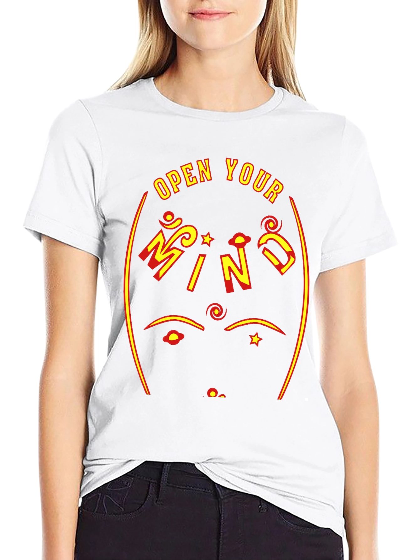 Open Your Mind Graphic Tee - Black T-Shirt