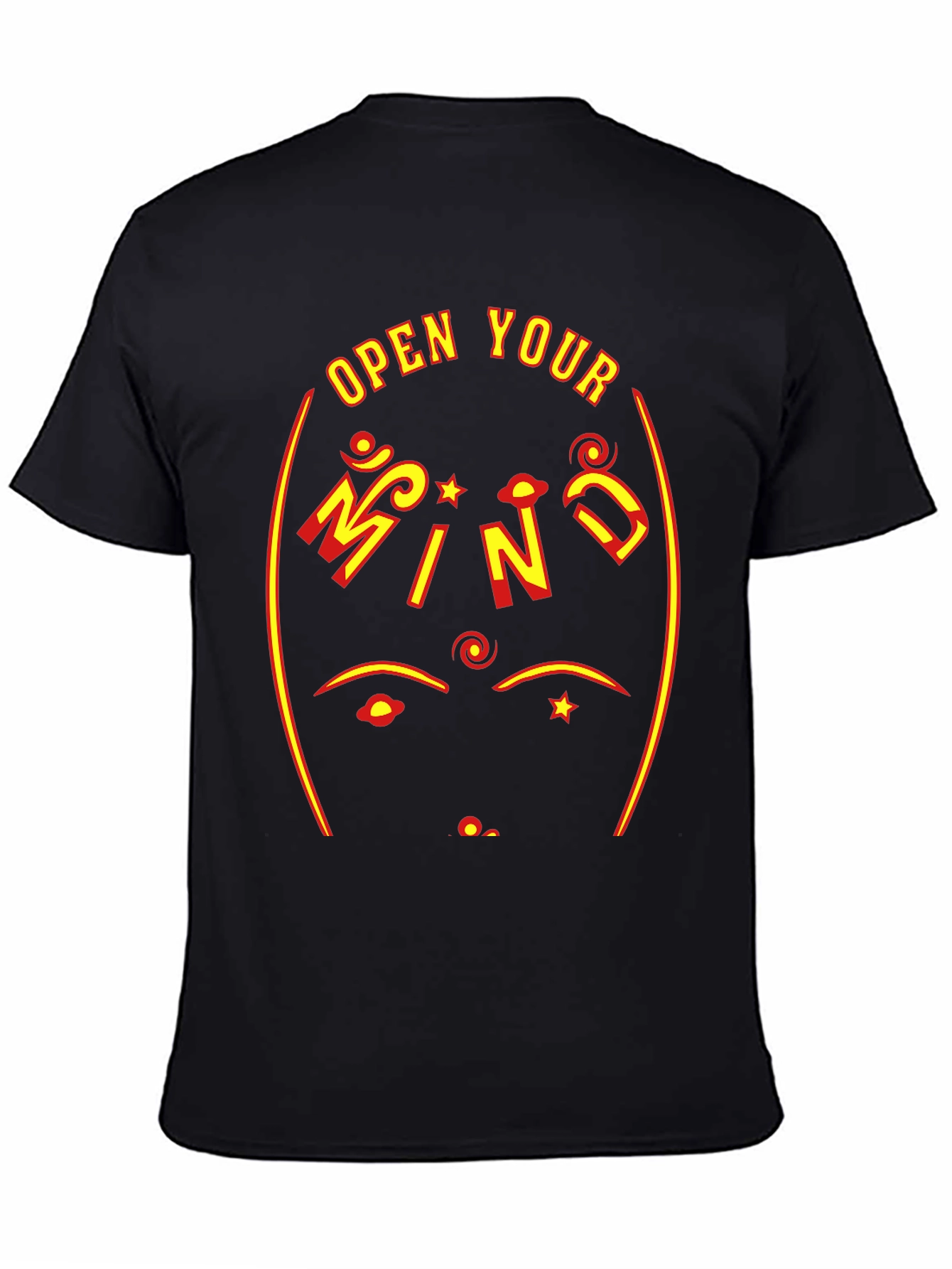 Open Your Mind Graphic Tee - Black T-Shirt