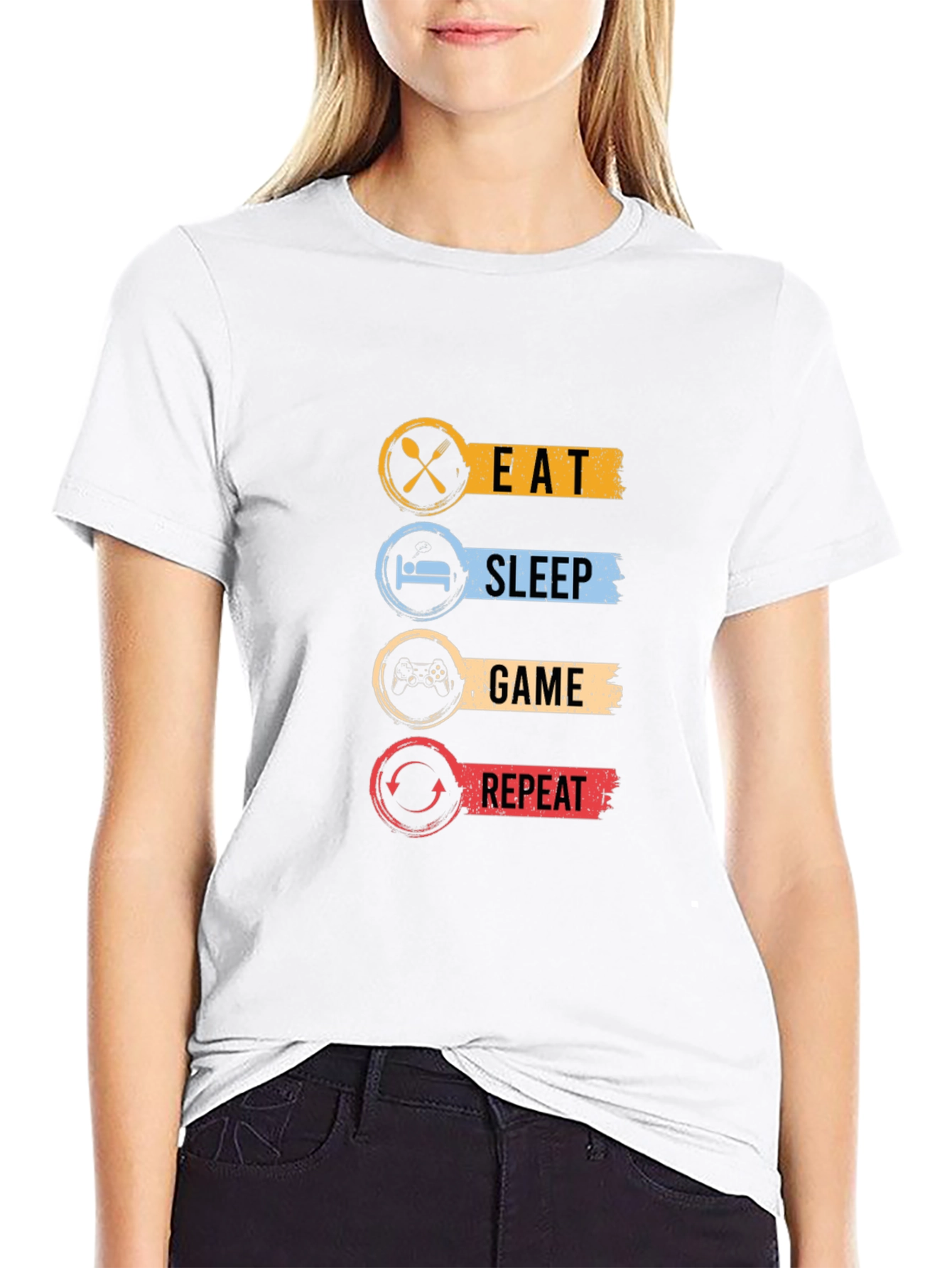 Eat Sleep Game Repeat T-Shirt