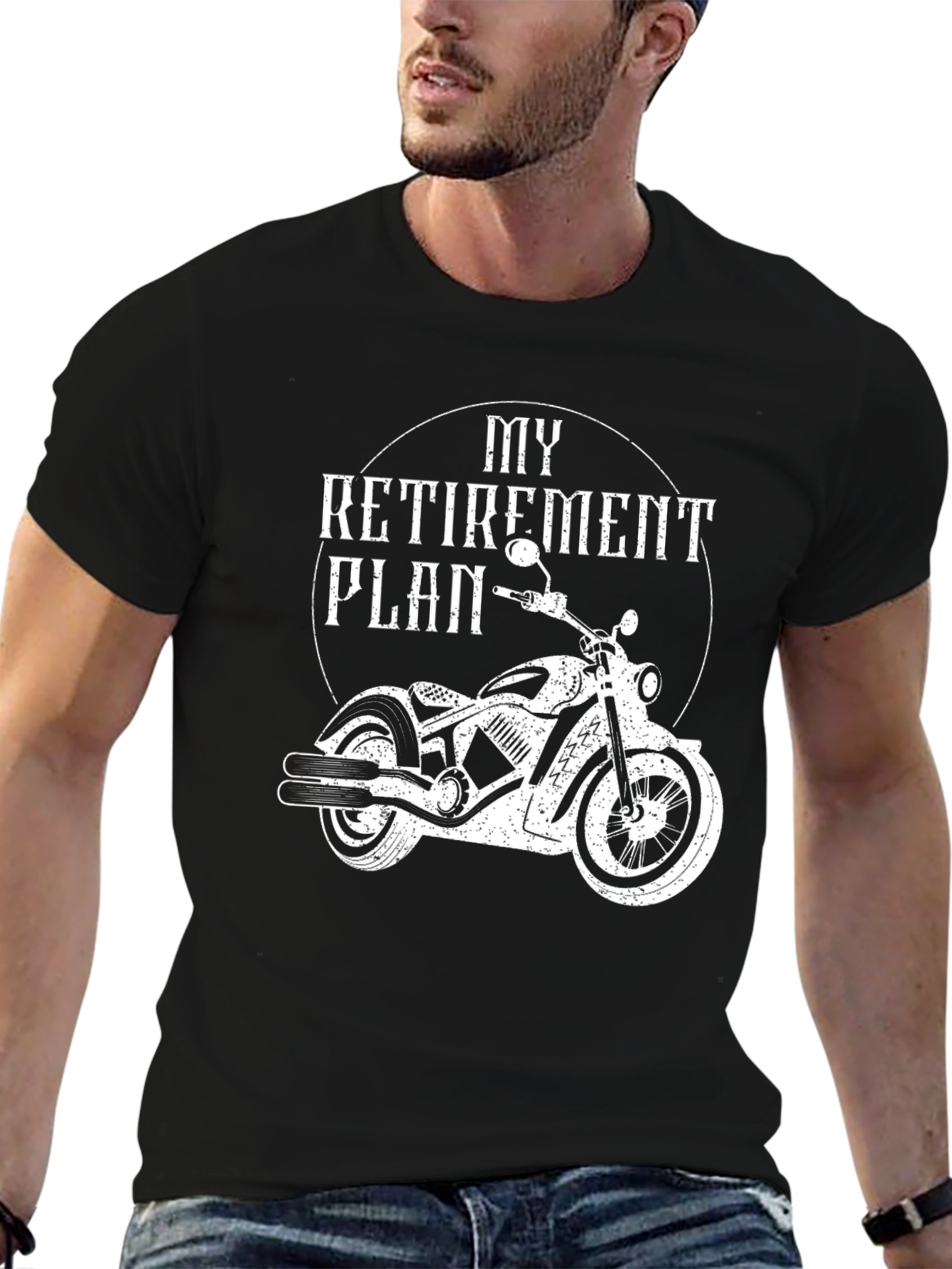 My Retirement Plan Motorcycle Graphic T-Shirt