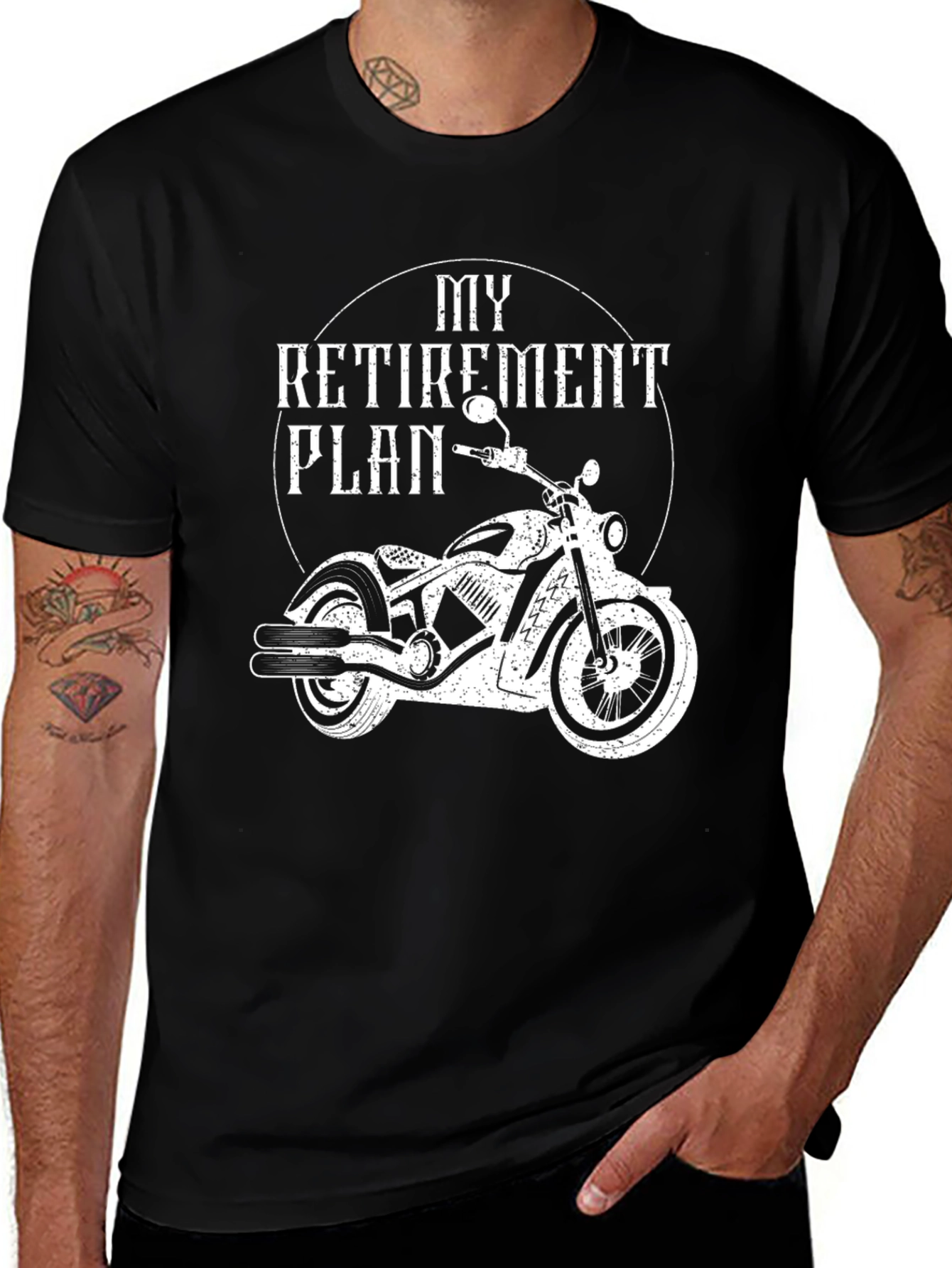 My Retirement Plan Motorcycle Graphic T-Shirt