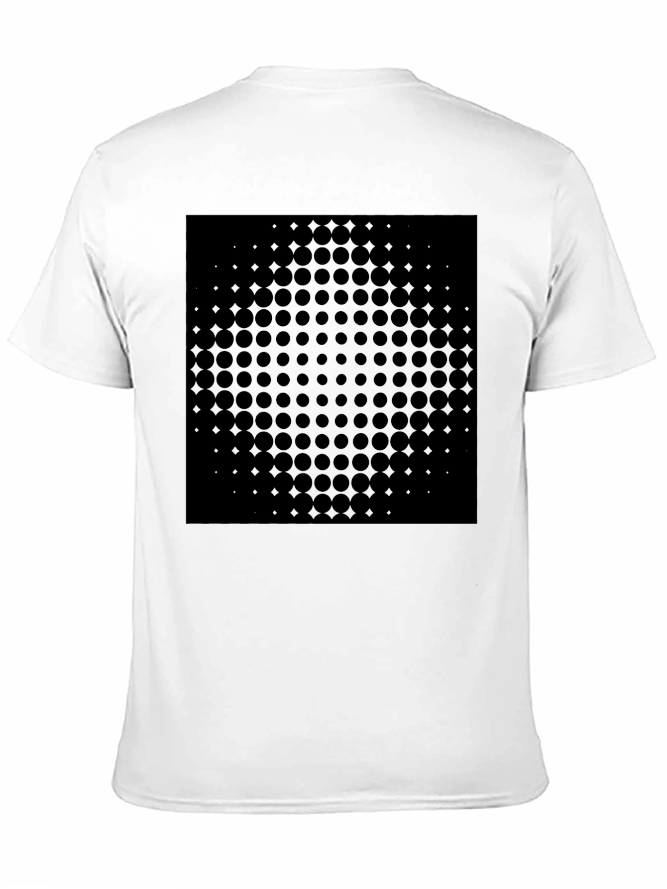 Modern Dot Matrix Black T-Shirt