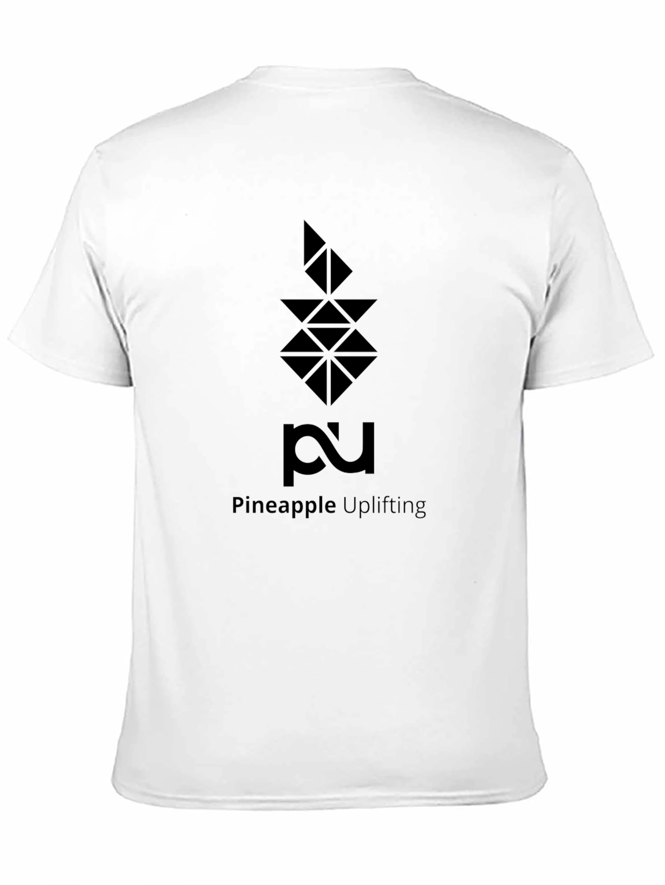 Black Pineapple Uplifting T-Shirt - Geometric Logo