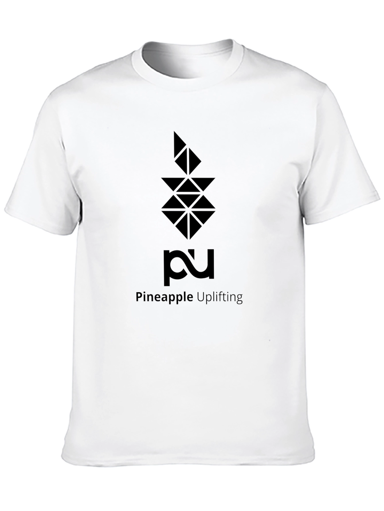 Black Pineapple Uplifting T-Shirt - Geometric Logo