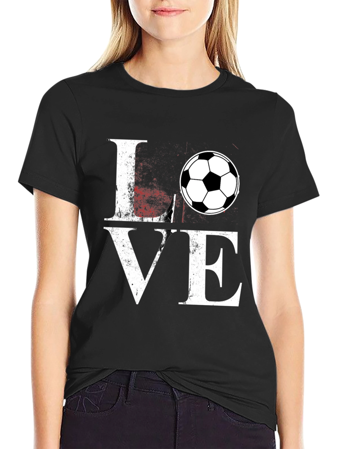 Soccer LOVE T-Shirt - Stylish Graphic Tee