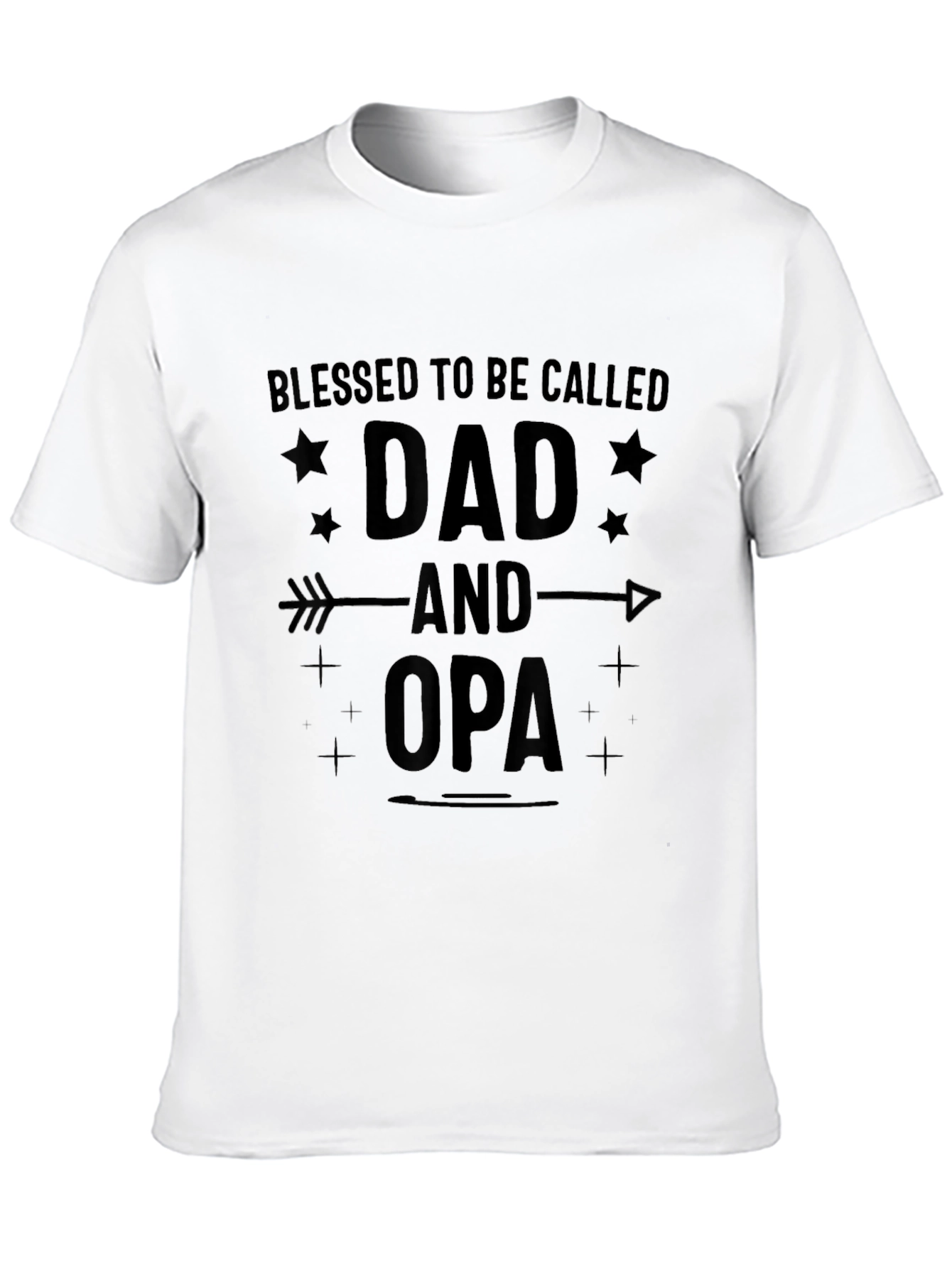 Blessed Dad & Opa Black T-Shirt