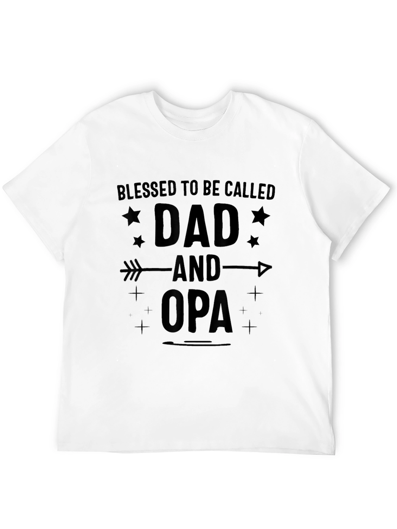 Blessed Dad & Opa Black T-Shirt