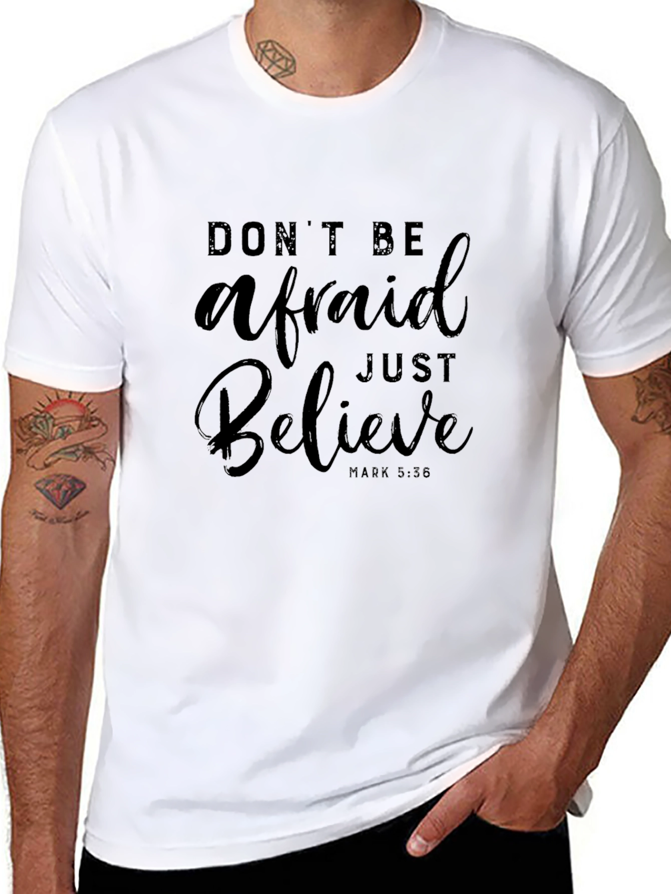 Dont Be Afraid T-Shirt Believe Christian Tee