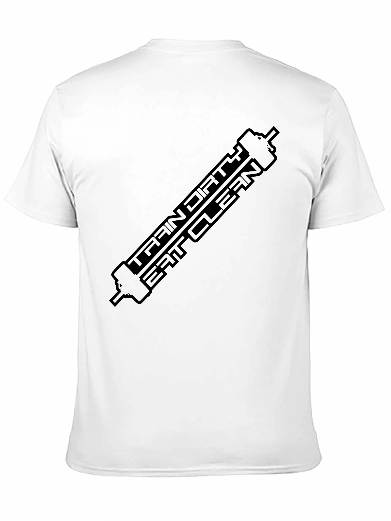 Train Dirty Eat Clean Black Graphic T-Shirt