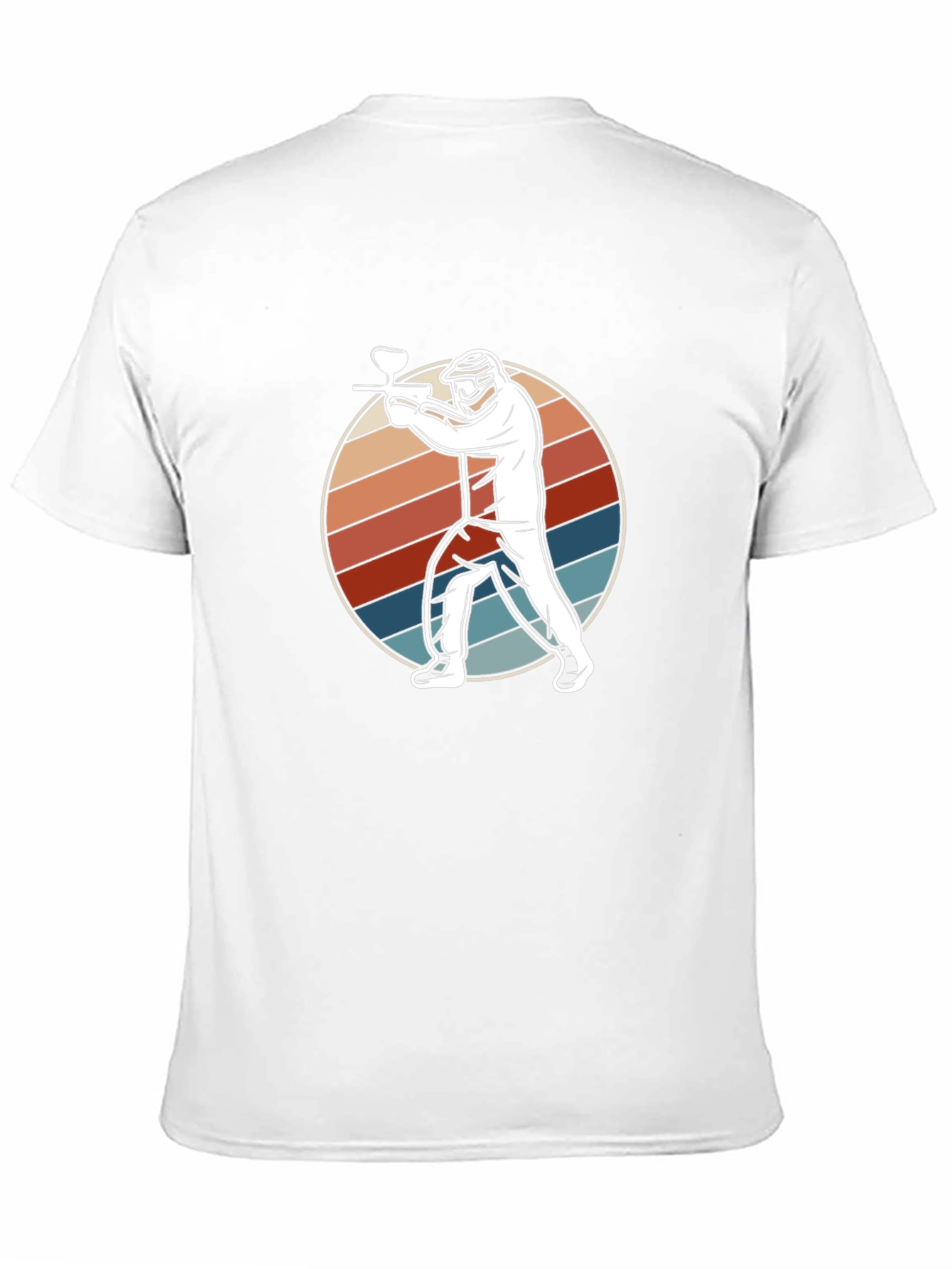 Paintball Player Graphic Tee - Retro Style