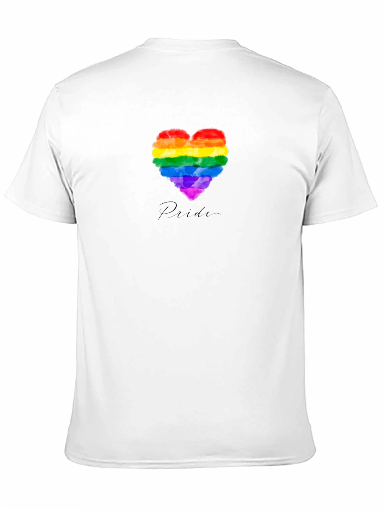 Pride Heart Graphic Black T-Shirt