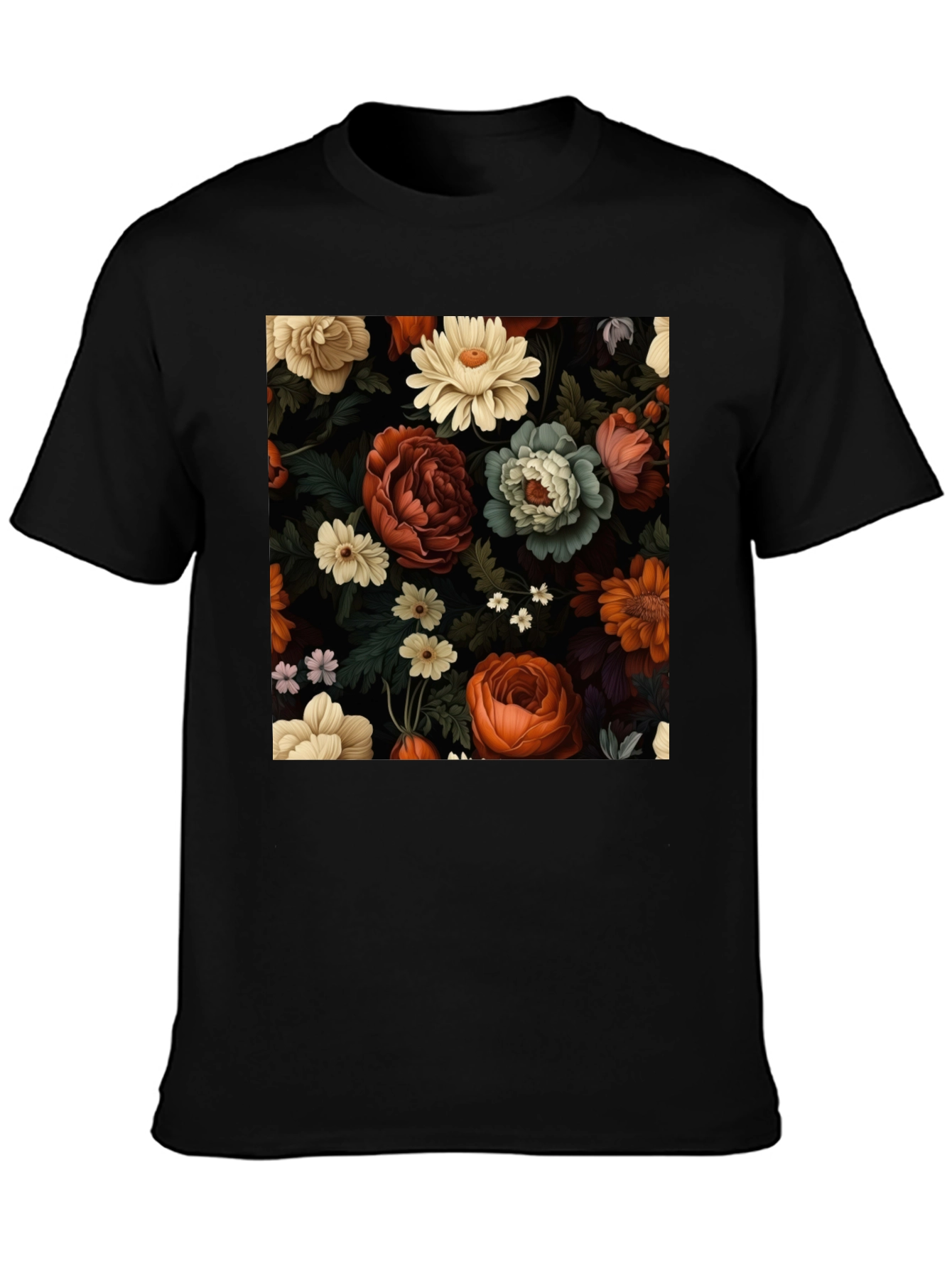 Floral Print Tee - Elegant Style