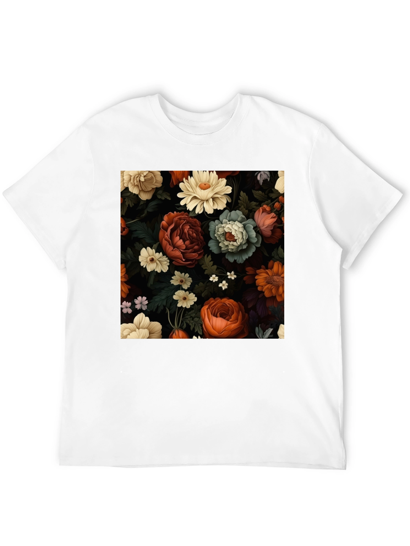 Floral Print Tee - Elegant Style