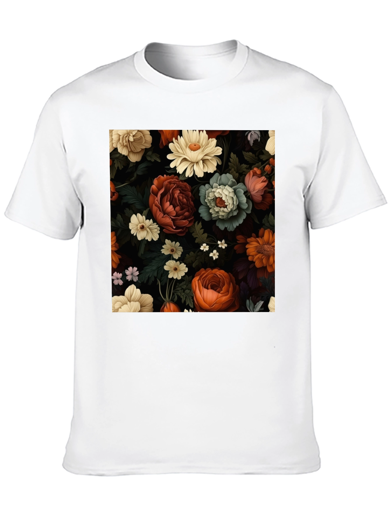 Floral Print Tee - Elegant Style