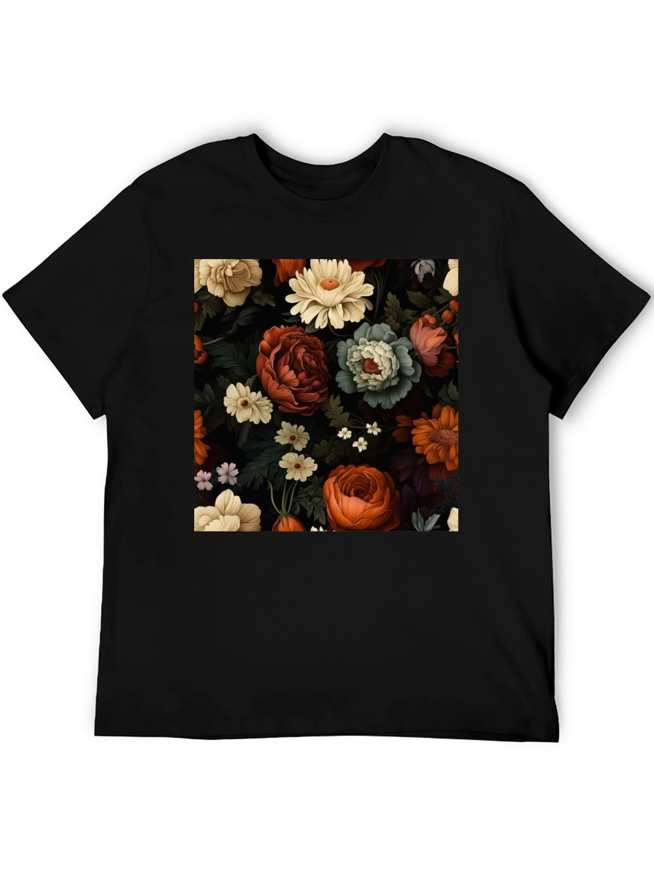 Floral Print Tee - Elegant Style