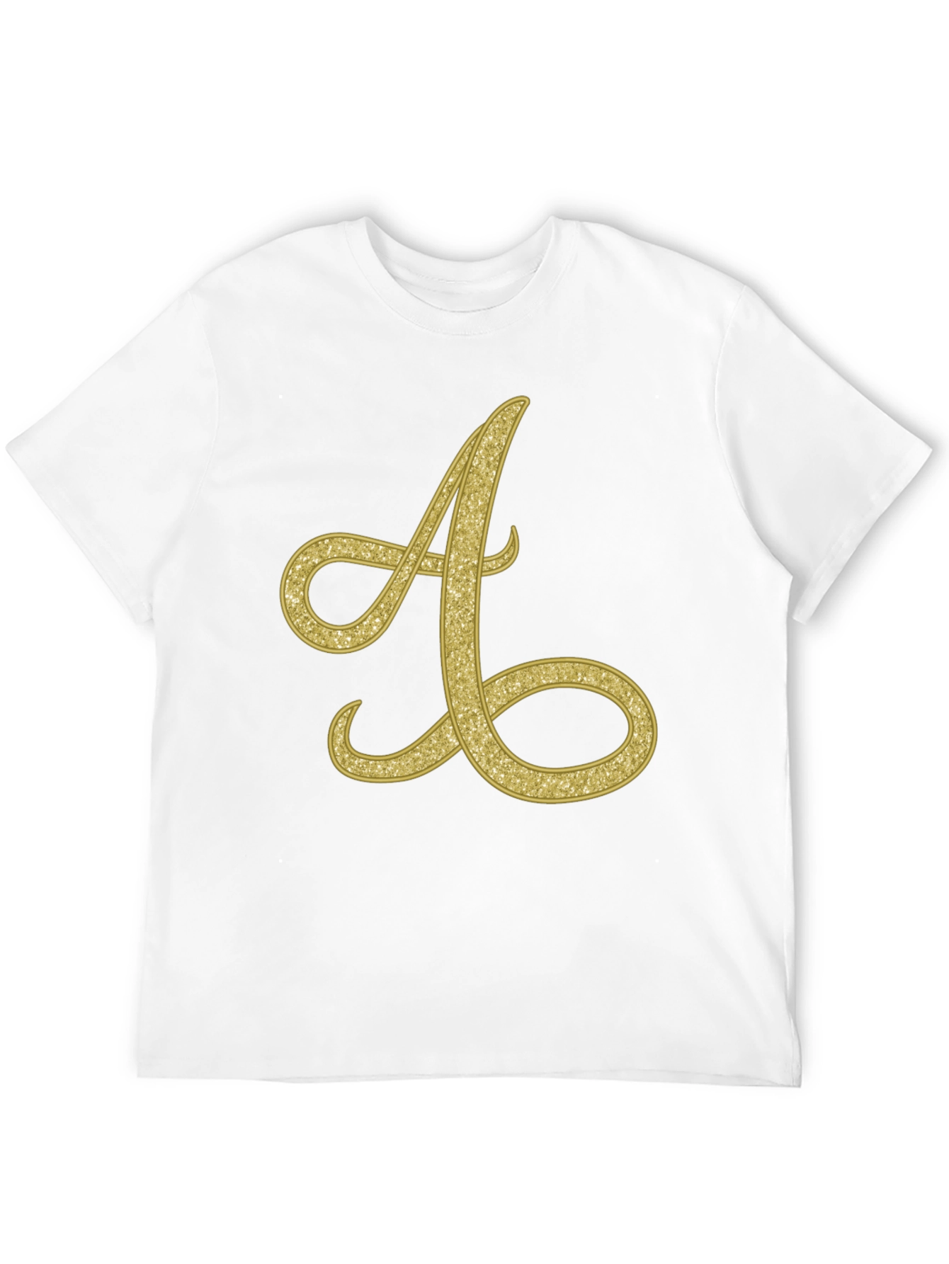 Golden Letter A T-Shirt