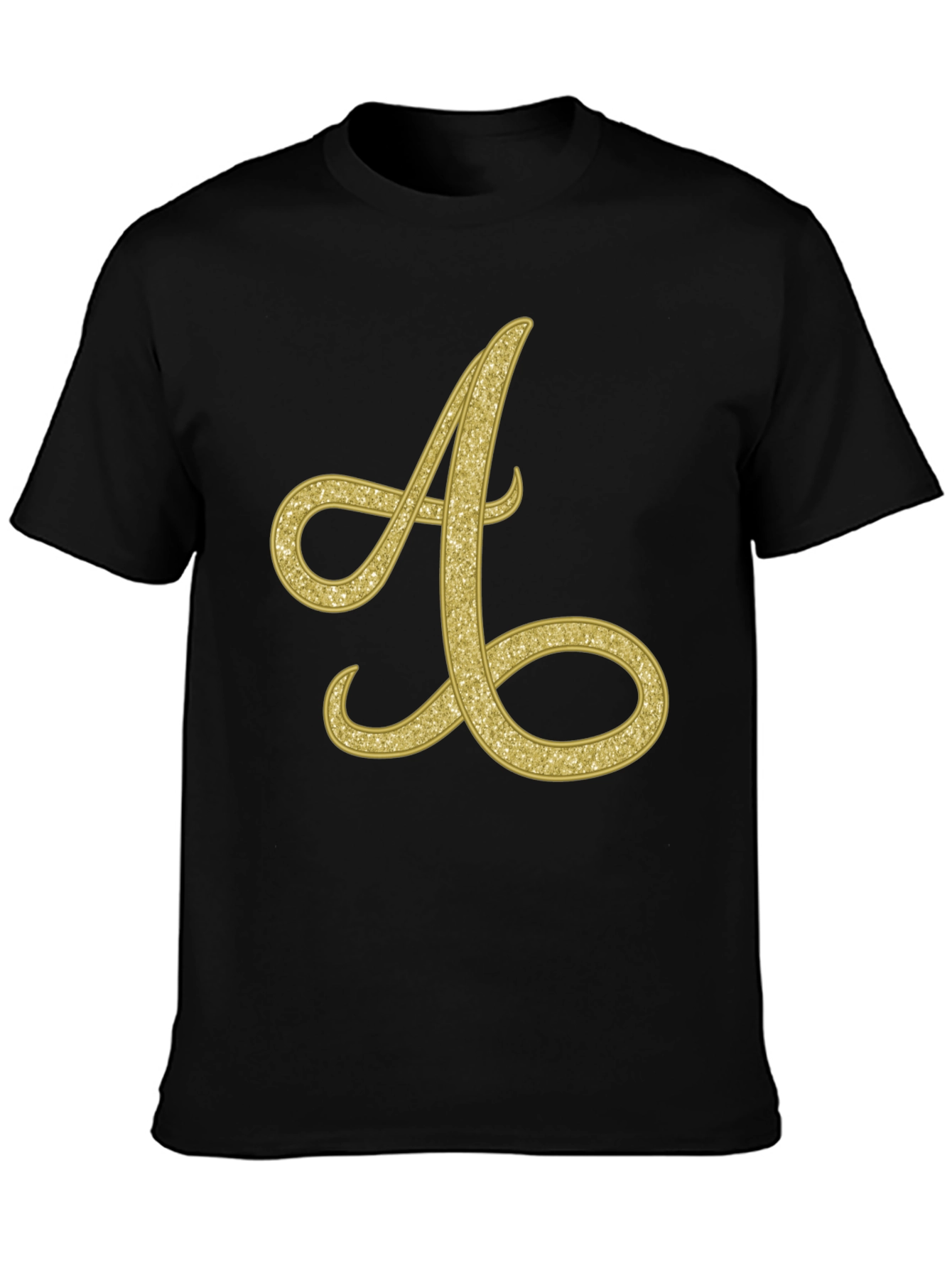 Golden Letter A T-Shirt