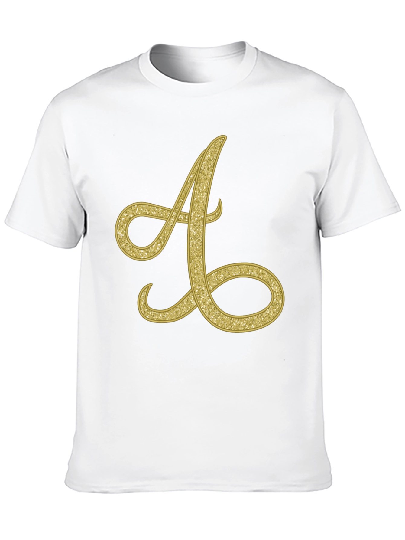 Golden Letter A T-Shirt
