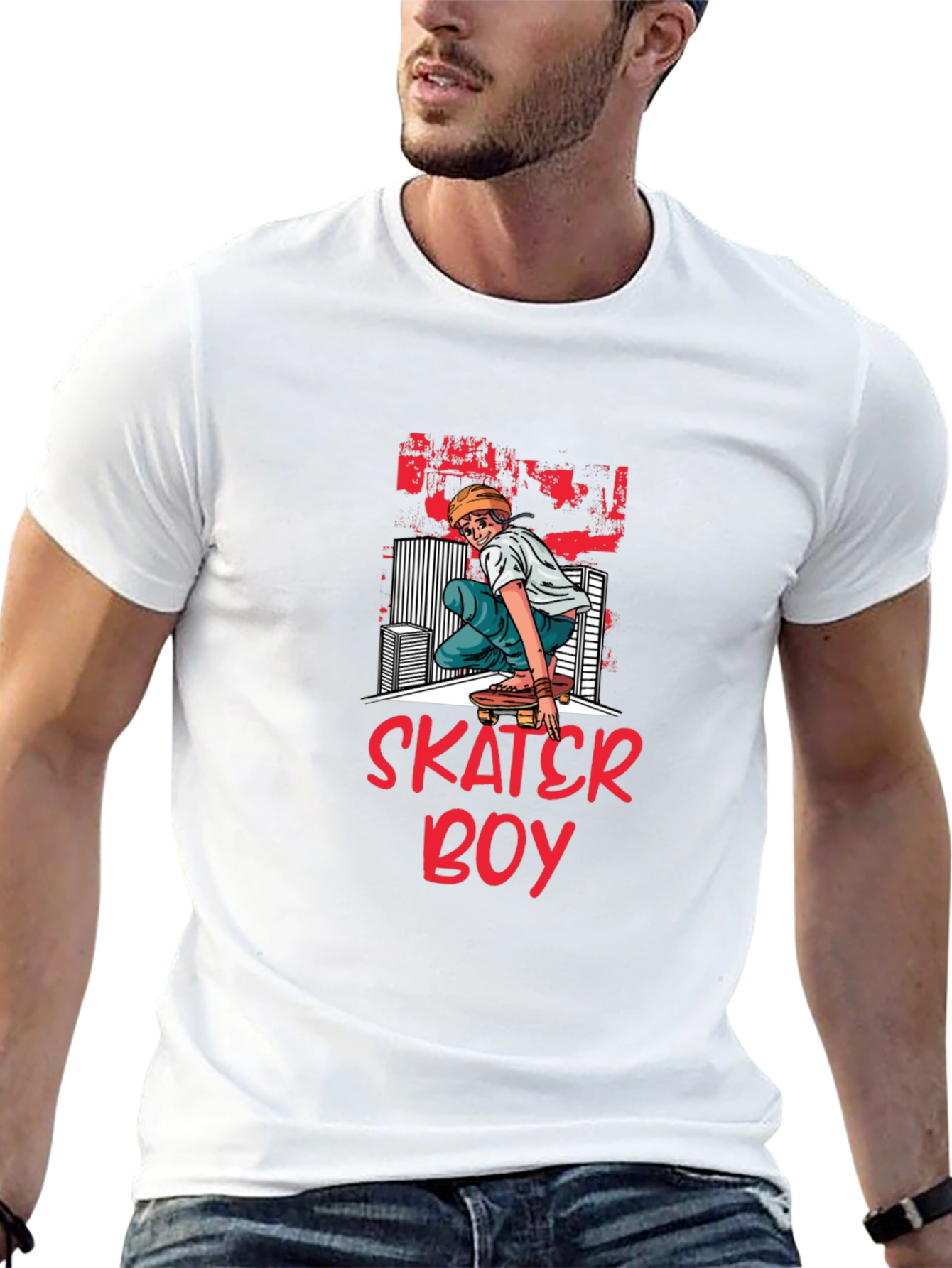 Skater Boy Graphic T-Shirt | Cool Street Style