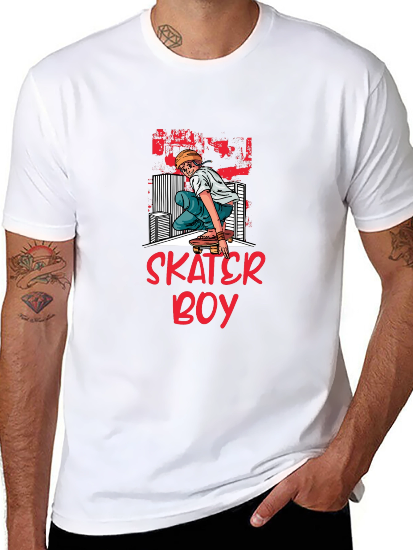 Skater Boy Graphic T-Shirt | Cool Street Style
