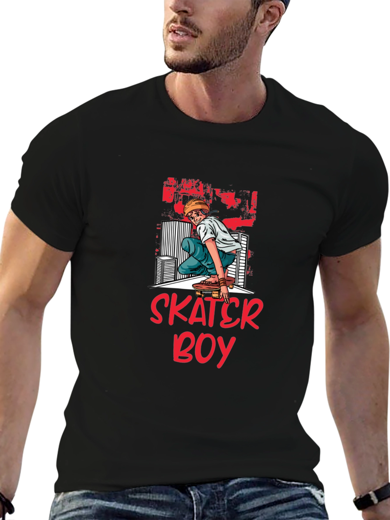 Skater Boy Graphic T-Shirt | Cool Street Style