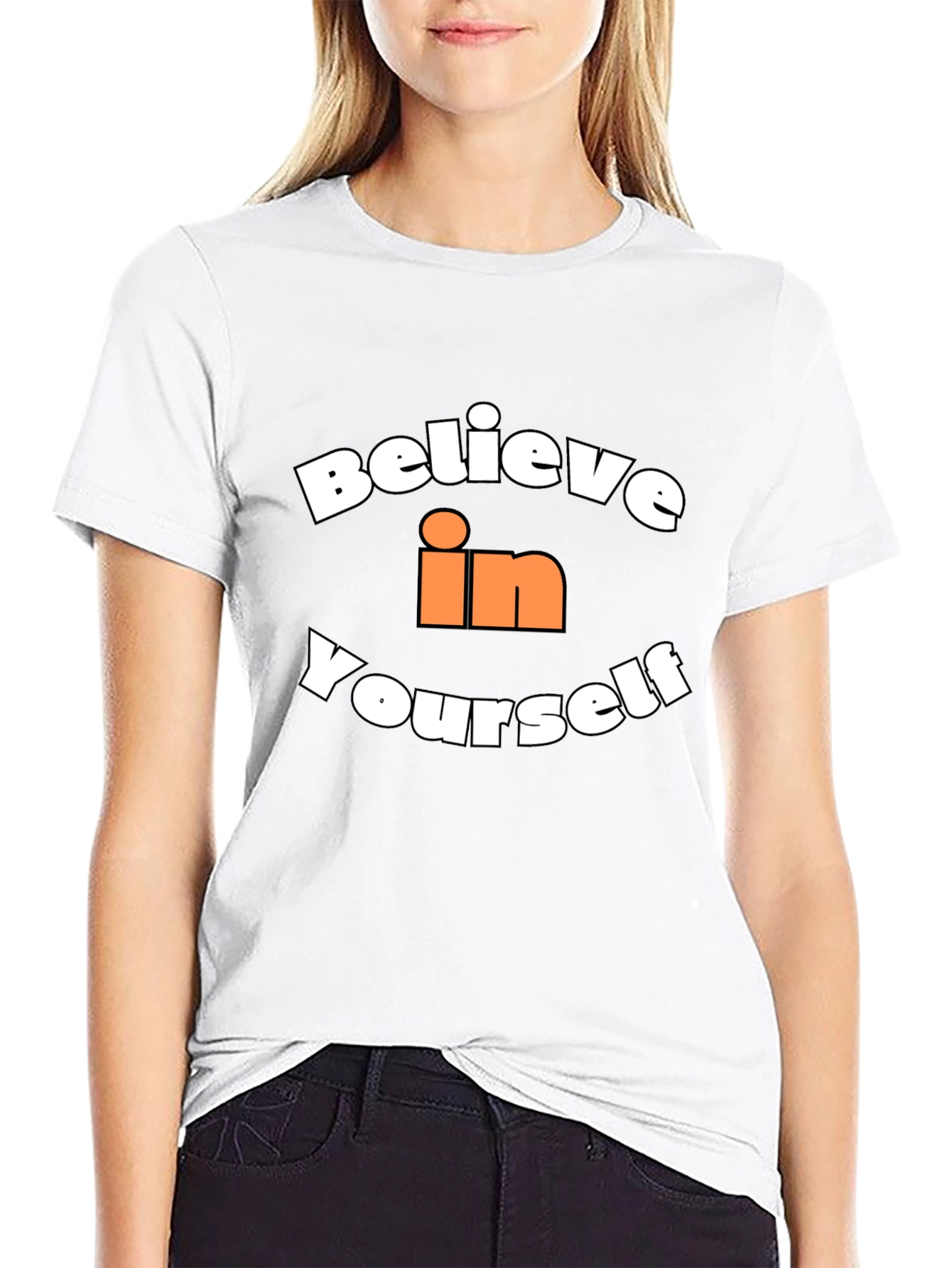 Believe in Yourself Graphic T-Shirt - Black