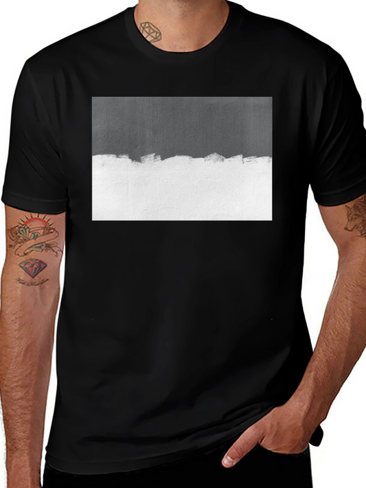Abstract Two-Tone Graphic Tee
