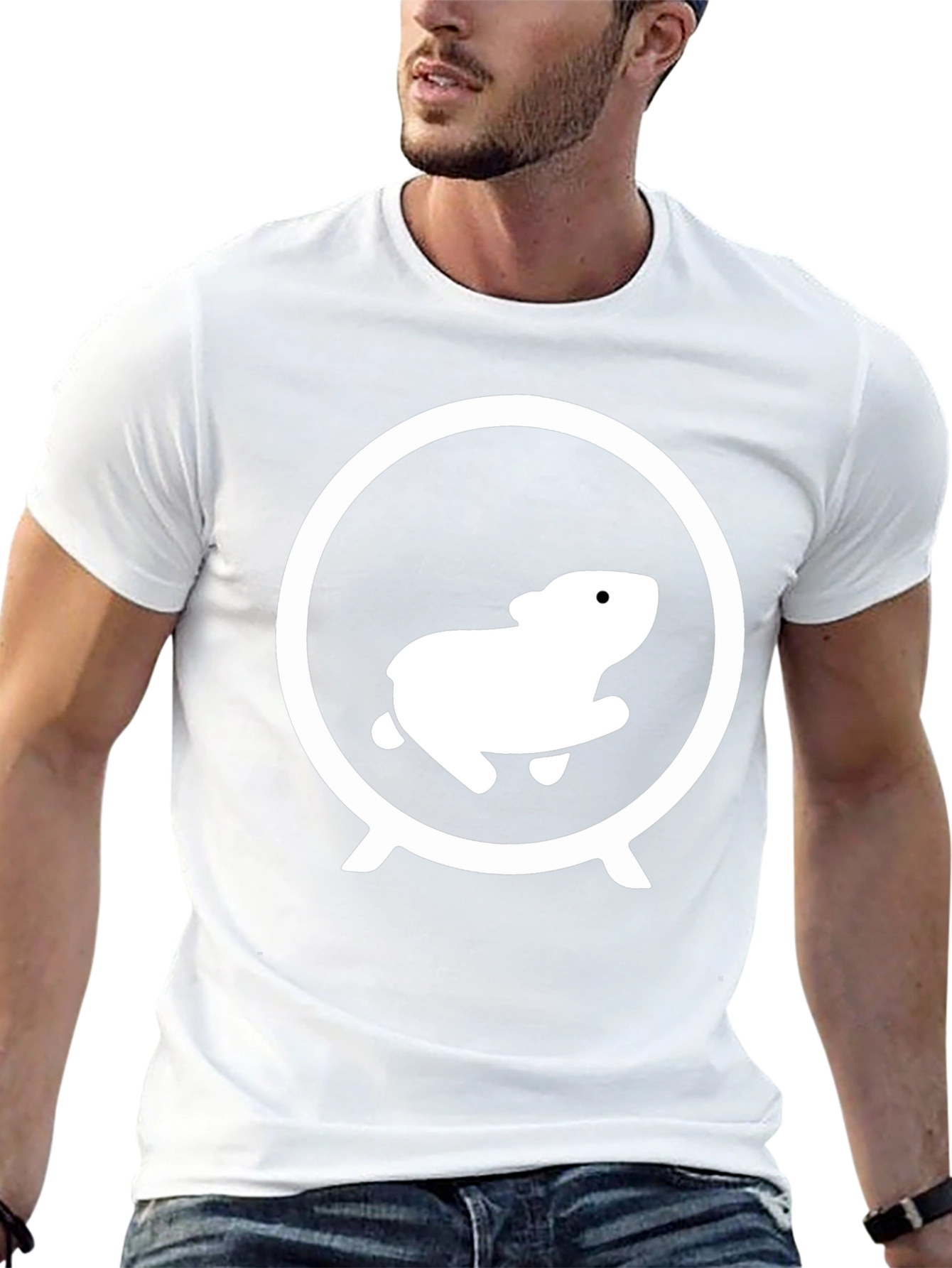 Hamster Wheel Graphic Tee - Black Cotton Shirt