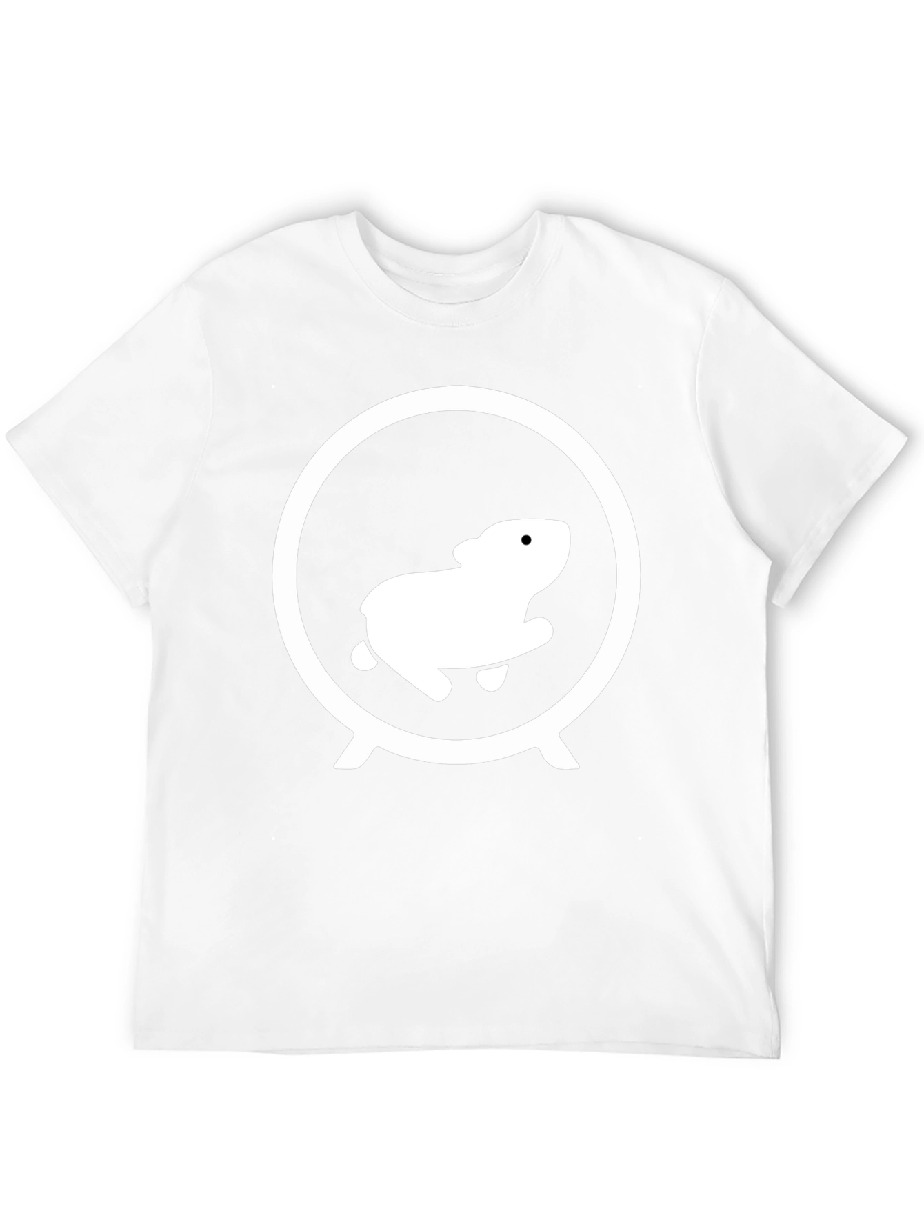 Hamster Wheel Graphic Tee - Black Cotton Shirt