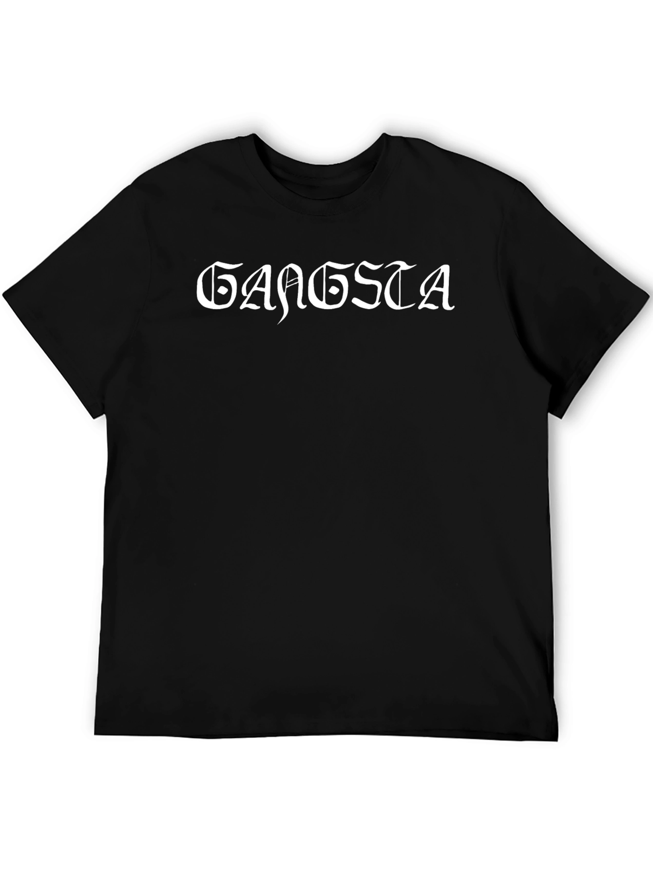 Gangsta Graphic Tee - Classic Black T-Shirt