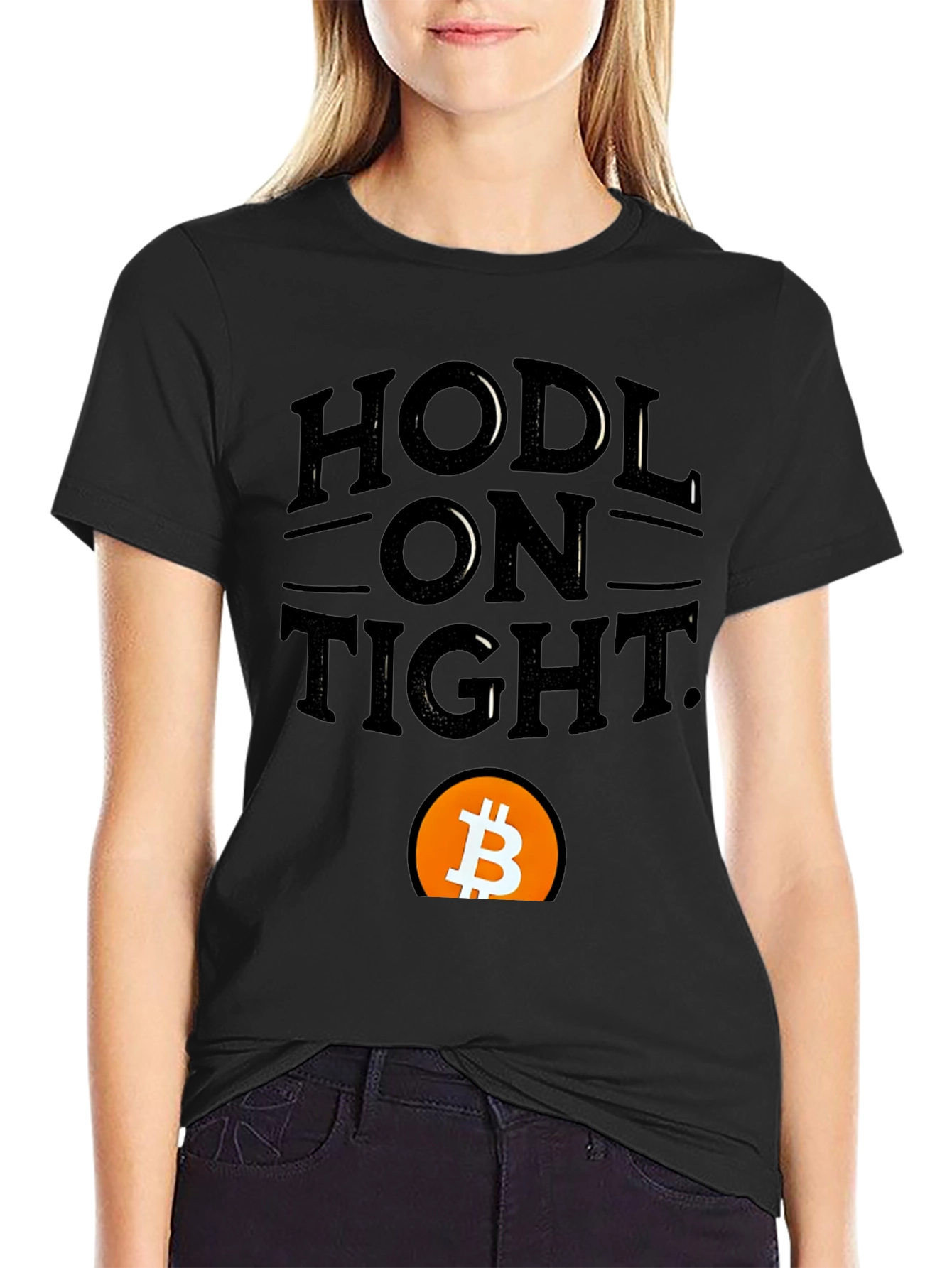 HODL On Tight Bitcoin Crypto T-Shirt