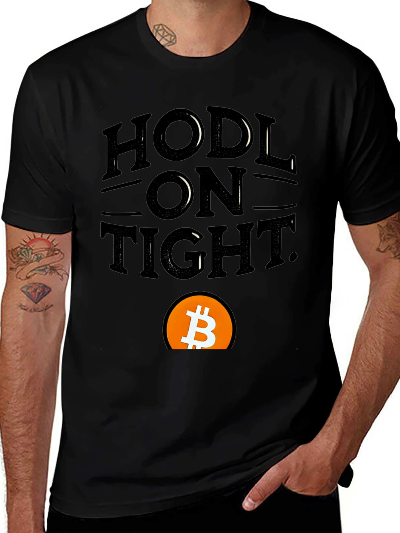HODL On Tight Bitcoin Crypto T-Shirt