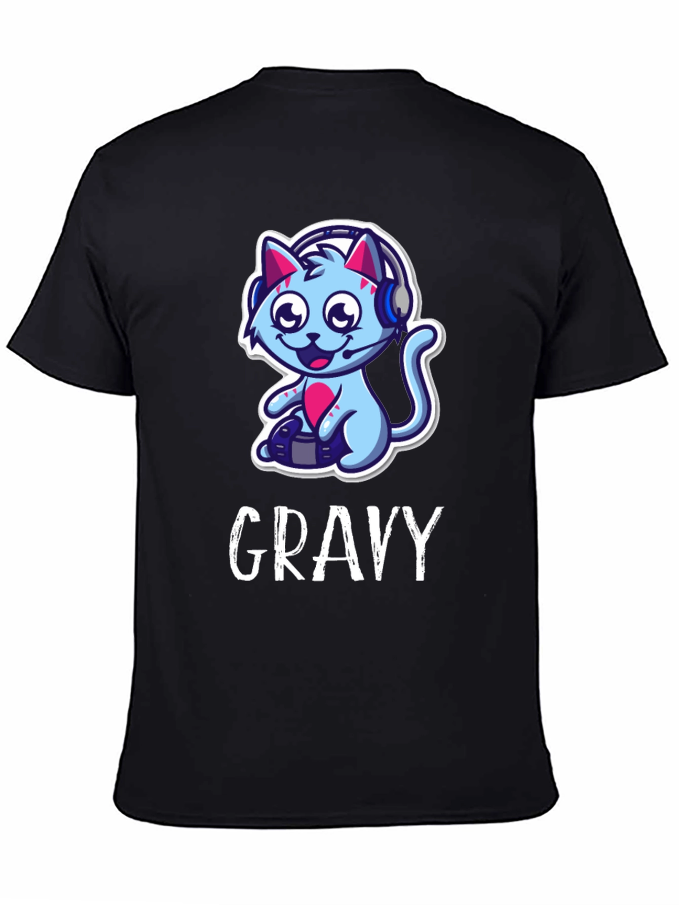 Gamer Cat Graphic Tee - Gravy T-Shirt