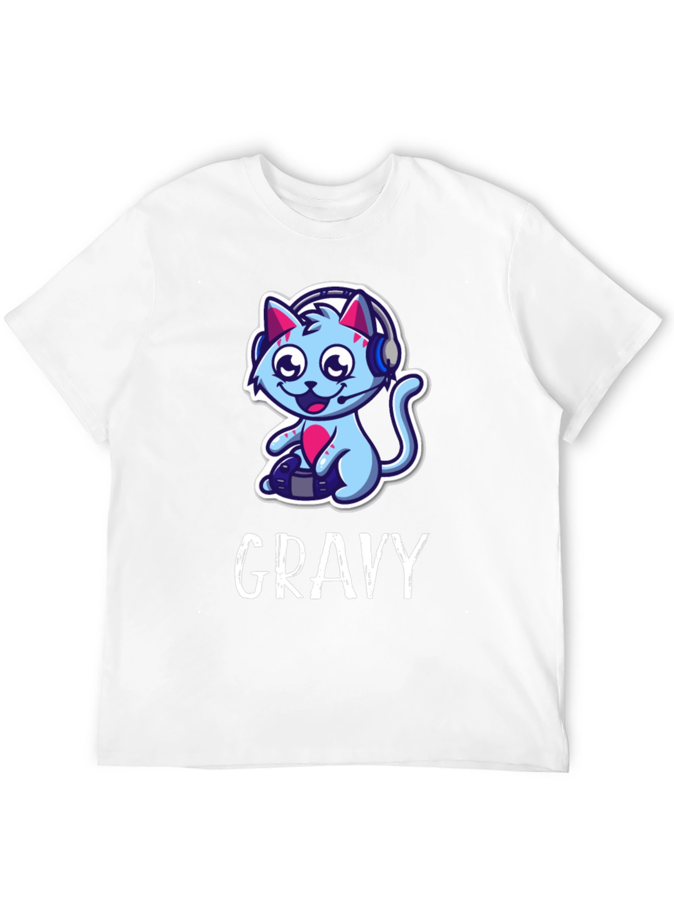 Gamer Cat Graphic Tee - Gravy T-Shirt